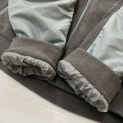 【中古品】【メンズ】 MARMOT マーモット× THE APARTMENT ジ アパートメント 別注コラボ 90's FLEECE JACKET TOUQJL39 90年代 フリース ジャケット アウター 144-260819-sa-12-teih サイズ：XXXL カラー：ブルーグレー 万代Net店