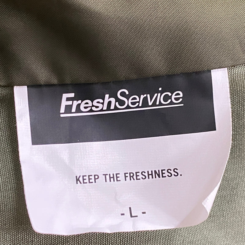 【中古品】【メンズ】 FRESH SERVICE フレッシュ サービス 22AW SOLOTEX CORDUROY UTILITY POCKET OVER COAT 2022年秋冬 ソロテックス コーデュロイ ユーティリティ ポケット オーバー コート アウター 140-260819-sa-10-teih サイズ：L カラー：グリーン 万代Net店