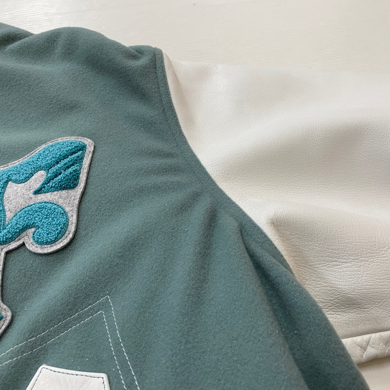【中古品】【メンズ】 FACETASM ファセッタズム PATCHED STADIUM JACKET KR-JK-M02 パッチド スタジアム ジャケット アウター 140-260819-sa-09-teih サイズ：5 カラー：ミントホワイト 万代Net店