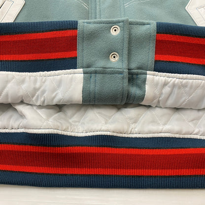 【中古品】【メンズ】 FACETASM ファセッタズム PATCHED STADIUM JACKET KR-JK-M02 パッチド スタジアム ジャケット アウター 140-260819-sa-09-teih サイズ：5 カラー：ミントホワイト 万代Net店