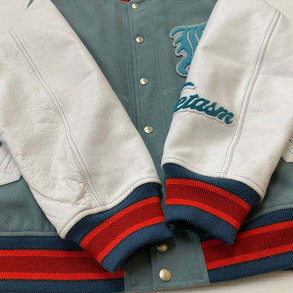 【中古品】【メンズ】 FACETASM ファセッタズム PATCHED STADIUM JACKET KR-JK-M02 パッチド スタジアム ジャケット アウター 140-260819-sa-09-teih サイズ：5 カラー：ミントホワイト 万代Net店