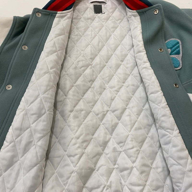 【中古品】【メンズ】 FACETASM ファセッタズム PATCHED STADIUM JACKET KR-JK-M02 パッチド スタジアム ジャケット アウター 140-260819-sa-09-teih サイズ：5 カラー：ミントホワイト 万代Net店