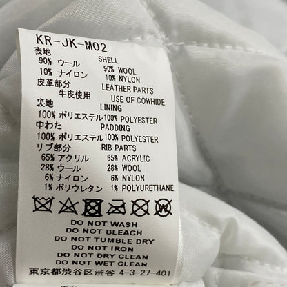【中古品】【メンズ】 FACETASM ファセッタズム PATCHED STADIUM JACKET KR-JK-M02 パッチド スタジアム ジャケット アウター 140-260819-sa-09-teih サイズ：5 カラー：ミントホワイト 万代Net店
