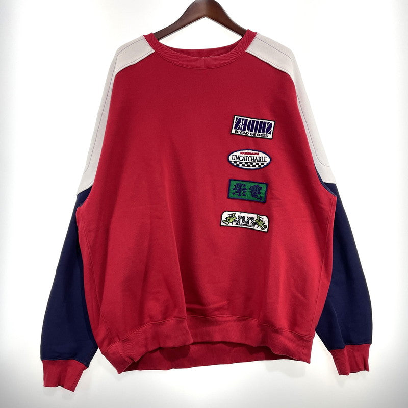 【中古品】【メンズ】 SHIDEN シデン MOTOR CYCLE SWEAT SHIRT PU719 モーターサイクル スウェットシャツ 長袖 トップス トレーナー 140-260828-yo-17-teih サイズ：L カラー：マルチ 万代Net店
