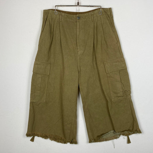 【中古品】【メンズ】 DOUBLET ダブレット SILK TWILL MILITARY PANTS 22SS15PT173 シルク ツイル ミリタリー パンツ ボトムス 151-260819-sa-03-teih サイズ：L カラー：カーキ 万代Net店