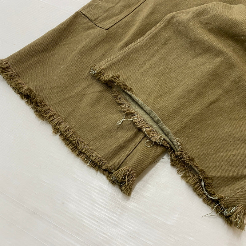 【中古品】【メンズ】 DOUBLET ダブレット SILK TWILL MILITARY PANTS 22SS15PT173 シルク ツイル ミリタリー パンツ ボトムス 151-260819-sa-03-teih サイズ：L カラー：カーキ 万代Net店