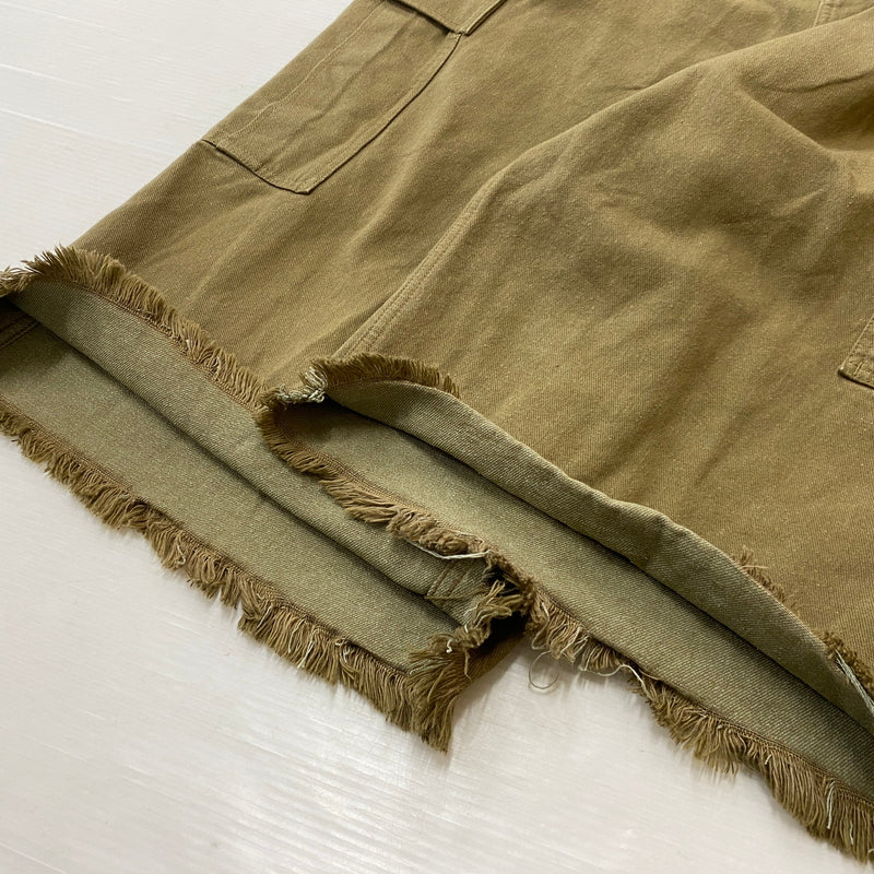 【中古品】【メンズ】 DOUBLET ダブレット SILK TWILL MILITARY PANTS 22SS15PT173 シルク ツイル ミリタリー パンツ ボトムス 151-260819-sa-03-teih サイズ：L カラー：カーキ 万代Net店