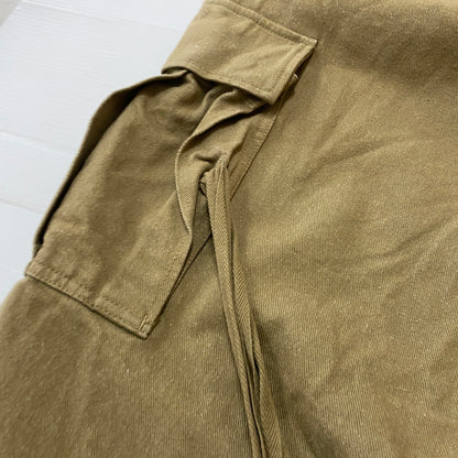 【中古品】【メンズ】 DOUBLET ダブレット SILK TWILL MILITARY PANTS 22SS15PT173 シルク ツイル ミリタリー パンツ ボトムス 151-260819-sa-03-teih サイズ：L カラー：カーキ 万代Net店