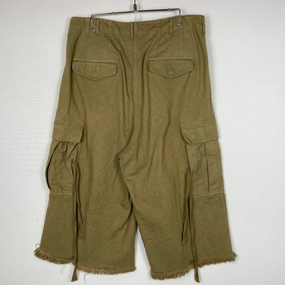 【中古品】【メンズ】 DOUBLET ダブレット SILK TWILL MILITARY PANTS 22SS15PT173 シルク ツイル ミリタリー パンツ ボトムス 151-260819-sa-03-teih サイズ：L カラー：カーキ 万代Net店