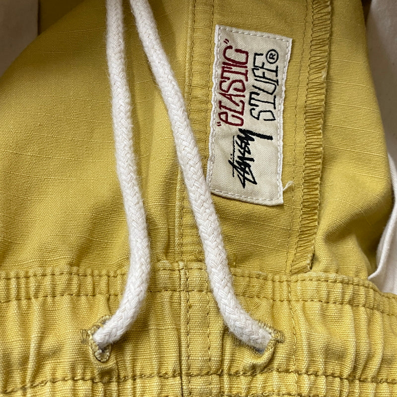 【中古品】【メンズ】 STUSSY ステューシー RIPSTOP CARGO BEACH SHORT PANT 112297 リップストップ カーゴ ビーチ ショート パンツ ボトムス 153-260819-sa-01-teih サイズ：L カラー：イエロー 万代Net店