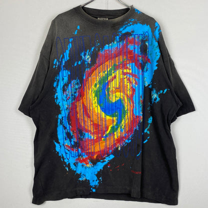 【中古品】【メンズ】 SAINT Mxxxxxx セント マイケル × CACTUS PLANT FLEA MARKET カクタス プラント フリー マーケット S/S TEE ANGRY LV GD SM-YS1-0000-C05 ショートスリーブ Tシャツ アングリー ラブ ゴッド 142-260819-sa-05-teih サイズ：XXL カラー：ブラック 万代Net店
