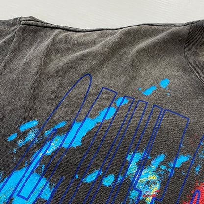 【中古品】【メンズ】 SAINT Mxxxxxx セント マイケル × CACTUS PLANT FLEA MARKET カクタス プラント フリー マーケット S/S TEE ANGRY LV GD SM-YS1-0000-C05 ショートスリーブ Tシャツ アングリー ラブ ゴッド 142-260819-sa-05-teih サイズ：XXL カラー：ブラック 万代Net店