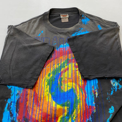 【中古品】【メンズ】 SAINT Mxxxxxx セント マイケル × CACTUS PLANT FLEA MARKET カクタス プラント フリー マーケット S/S TEE ANGRY LV GD SM-YS1-0000-C05 ショートスリーブ Tシャツ アングリー ラブ ゴッド 142-260819-sa-05-teih サイズ：XXL カラー：ブラック 万代Net店