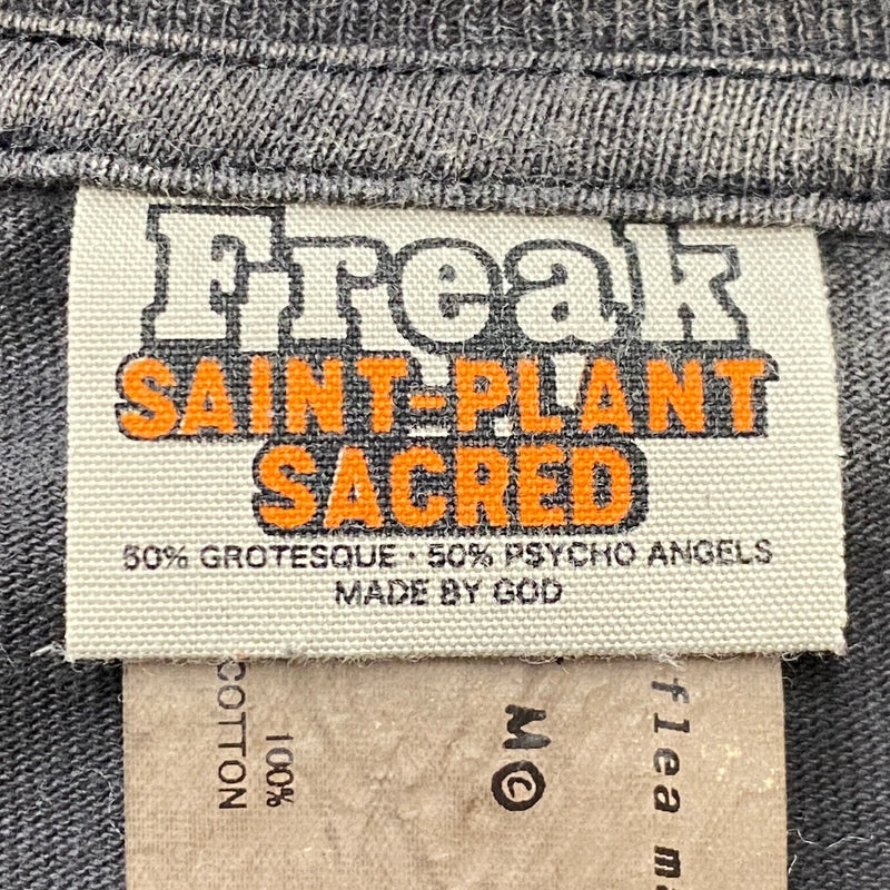 【中古品】【メンズ】 SAINT Mxxxxxx セント マイケル × CACTUS PLANT FLEA MARKET カクタス プラント フリー マーケット S/S TEE ANGRY LV GD SM-YS1-0000-C05 ショートスリーブ Tシャツ アングリー ラブ ゴッド 142-260819-sa-05-teih サイズ：XXL カラー：ブラック 万代Net店