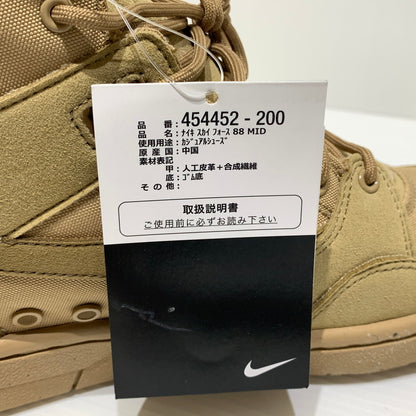 【中古品】【メンズ】 NIKE ナイキ × STUSSY ステューシー 別注 コラボ SKY FORCE 88 MID 454452-200 スカイ フォース ミッド スニーカー 靴 シューズ 160-260829-ko-02-tei サイズ：27.5cm カラー：ブラウン 万代Net店