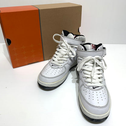 【中古品】【メンズ】 NIKE ナイキ AIR FORCE 1 MID CHICAGO TOWN 304096-112 エア フォースワン ミッド スニーカー 靴 シューズ 160-260829-ko-01-tei サイズ：27cm カラー：ホワイト 万代Net店