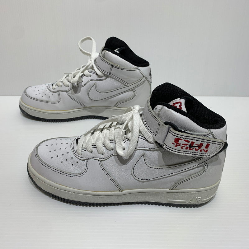 【中古品】【メンズ】 NIKE ナイキ AIR FORCE 1 MID CHICAGO TOWN 304096-112 エア フォースワン ミッド スニーカー 靴 シューズ 160-260829-ko-01-tei サイズ：27cm カラー：ホワイト 万代Net店