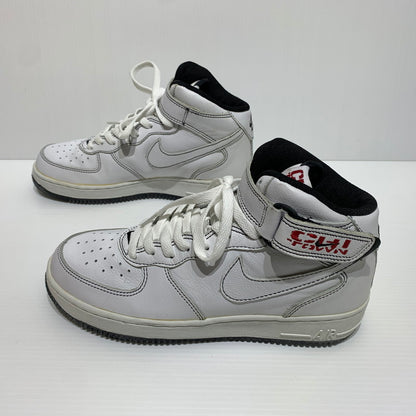 【中古品】【メンズ】 NIKE ナイキ AIR FORCE 1 MID CHICAGO TOWN 304096-112 エア フォースワン ミッド スニーカー 靴 シューズ 160-260829-ko-01-tei サイズ：27cm カラー：ホワイト 万代Net店