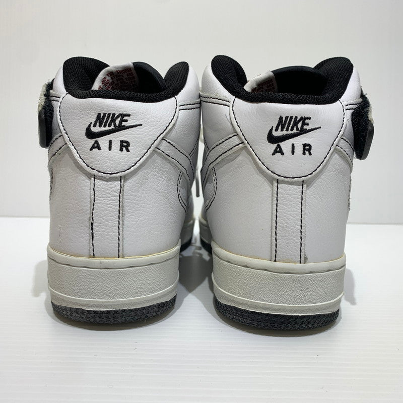 【中古品】【メンズ】 NIKE ナイキ AIR FORCE 1 MID CHICAGO TOWN 304096-112 エア フォースワン ミッド スニーカー 靴 シューズ 160-260829-ko-01-tei サイズ：27cm カラー：ホワイト 万代Net店