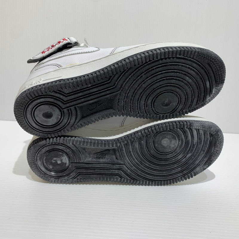 【中古品】【メンズ】 NIKE ナイキ AIR FORCE 1 MID CHICAGO TOWN 304096-112 エア フォースワン ミッド スニーカー 靴 シューズ 160-260829-ko-01-tei サイズ：27cm カラー：ホワイト 万代Net店