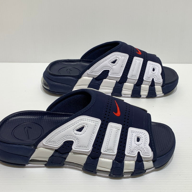 【中古品】【メンズ】 NIKE ナイキ AIR MORE UPTEMPO SLIDE OLYMPIC 2024 FQ8699-400 エアモアアップテンポ スライド サンダル 靴 スニーカー シューズ 160-260829-ko-09-tei サイズ：27cm カラー：ネイビー 万代Net店