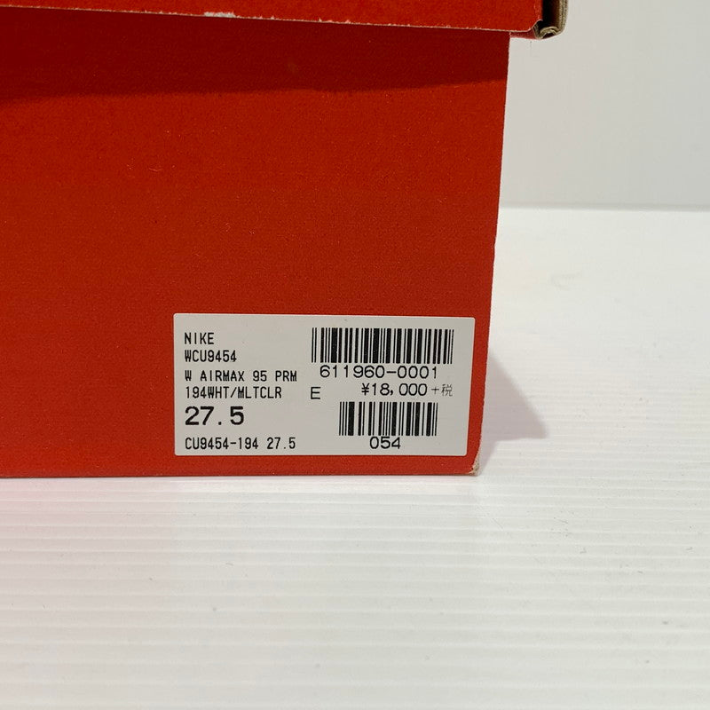 【中古品】【メンズ】 NIKE ナイキ WMNS AIR MAX 95 PREMIUM CU9454-194 ウィメンズ エアマックス95 オーバーレース スニーカー 靴 シューズ 160-260829-ko-07-tei サイズ：27.5cm カラー：マルチ 万代Net店
