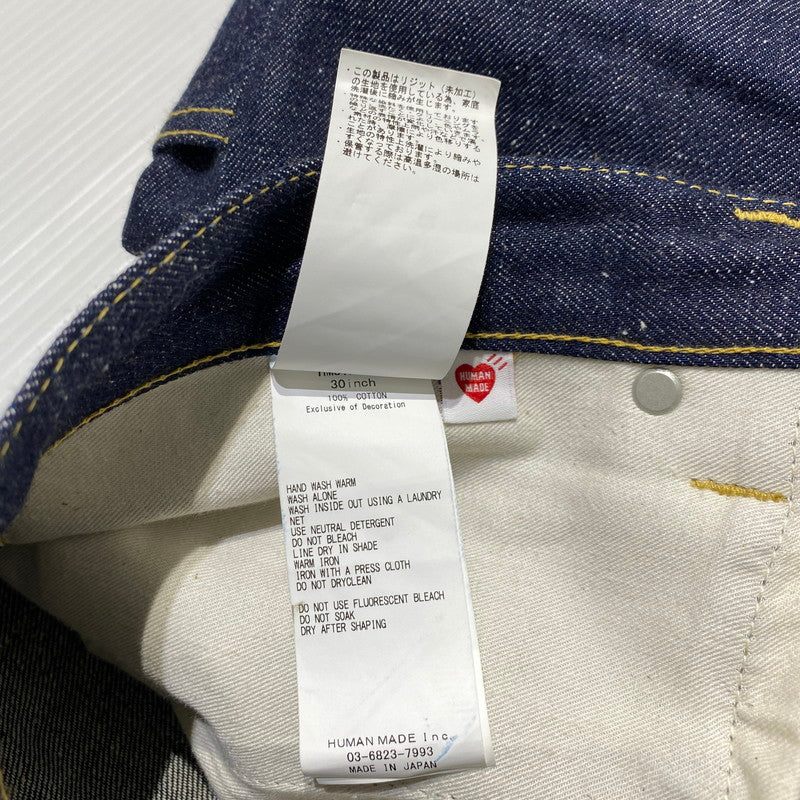 【中古品】【メンズ】 HUMAN MADE ヒューマンメイド DENIM WORK PANTS HM31PT01 デニム ワークパンツ ボトムス 153-260831-yo-17-tei サイズ：30 カラー：インディゴ 万代Net店