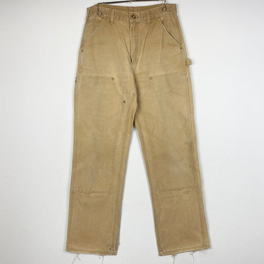 【現状渡し品】【メンズ】 CARHARTT カーハート DUCK PAINTER PANTS B01 ダック ペインター パンツ ボトムス USA製 156-260819-sa-02-teih サイズ：31×32 カラー：ベージュ 万代Net店