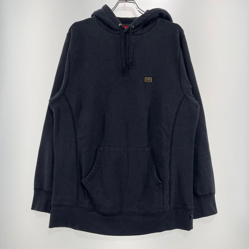 【中古品】【メンズ】 SUPREME シュプリーム METAL PLATE PULLOVER HOODIE メタルプレート プルオーパー フーディ トップス パーカー 149-260820-ko-11-teih サイズ：XL カラー：グレー系 万代Net店