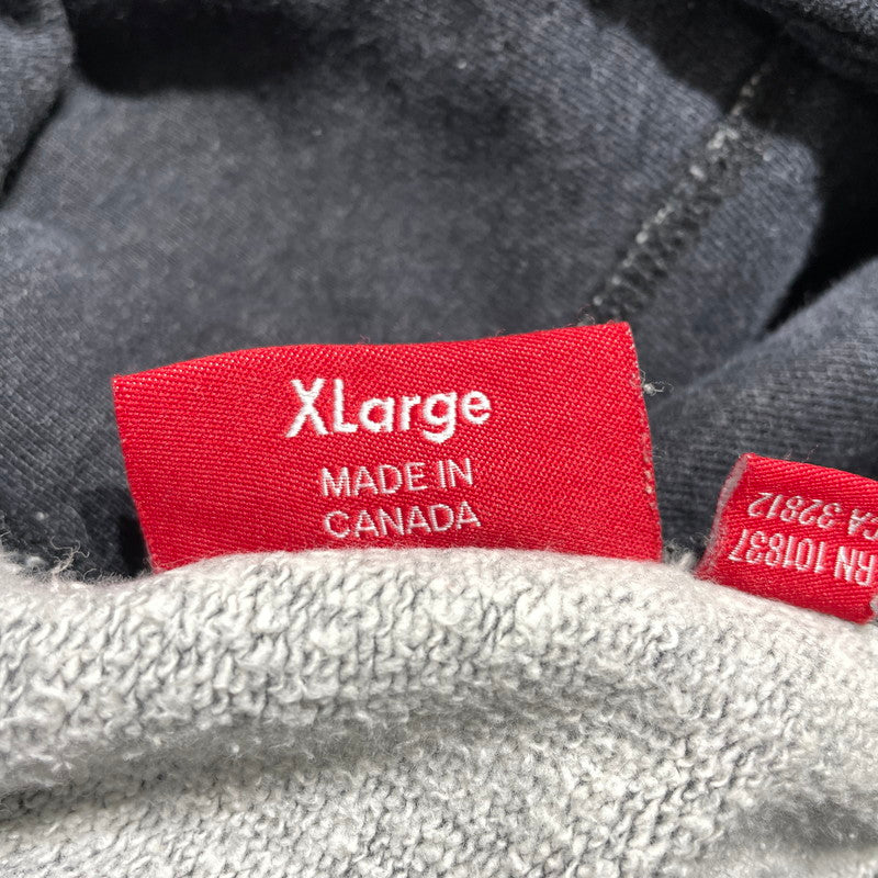 【中古品】【メンズ】 SUPREME シュプリーム METAL PLATE PULLOVER HOODIE メタルプレート プルオーパー フーディ トップス パーカー 149-260820-ko-11-teih サイズ：XL カラー：グレー系 万代Net店