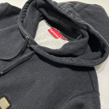 【中古品】【メンズ】 SUPREME シュプリーム METAL PLATE PULLOVER HOODIE メタルプレート プルオーパー フーディ トップス パーカー 149-260820-ko-11-teih サイズ：XL カラー：グレー系 万代Net店