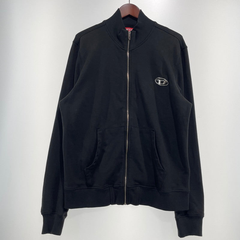 【中古品】【メンズ】 DIESEL ディーゼル S-GINNI-ZIP-OD A21873 0BKBW ジップアップ スウェット トップス トラックジャケット フルジップ 141-260820-ko-10-teih サイズ：L カラー：ブラック 万代Net店
