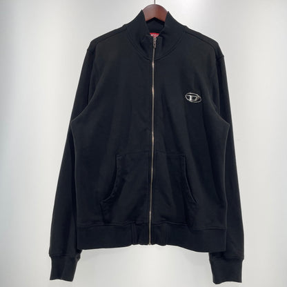 【中古品】【メンズ】 DIESEL ディーゼル S-GINNI-ZIP-OD A21873 0BKBW ジップアップ スウェット トップス トラックジャケット フルジップ 141-260820-ko-10-teih サイズ：L カラー：ブラック 万代Net店
