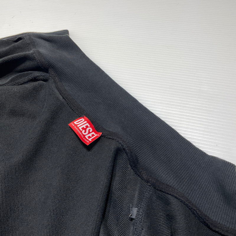 【中古品】【メンズ】 DIESEL ディーゼル S-GINNI-ZIP-OD A21873 0BKBW ジップアップ スウェット トップス トラックジャケット フルジップ 141-260820-ko-10-teih サイズ：L カラー：ブラック 万代Net店