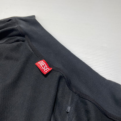 【中古品】【メンズ】 DIESEL ディーゼル S-GINNI-ZIP-OD A21873 0BKBW ジップアップ スウェット トップス トラックジャケット フルジップ 141-260820-ko-10-teih サイズ：L カラー：ブラック 万代Net店