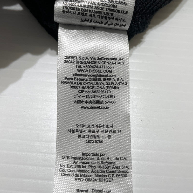 【中古品】【メンズ】 DIESEL ディーゼル S-GINNI-ZIP-OD A21873 0BKBW ジップアップ スウェット トップス トラックジャケット フルジップ 141-260820-ko-10-teih サイズ：L カラー：ブラック 万代Net店