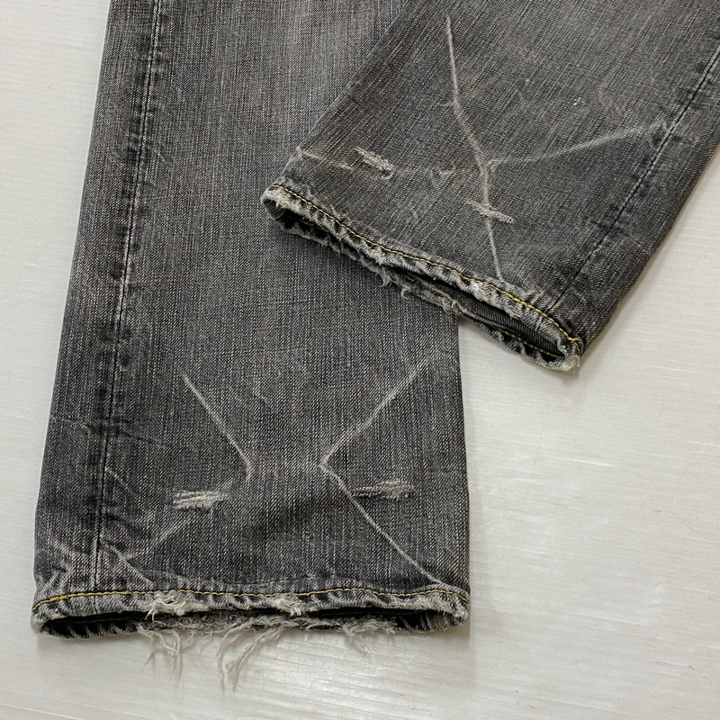 【現状渡し品】【メンズ】 HYSTERIC GLAMOUR ヒステリック グラマー STUDS DENIM スタッズ デニム ボトムス ジーンズ 151-260821-sa -11-tei サイズ：30 カラー：グレー 万代Net店