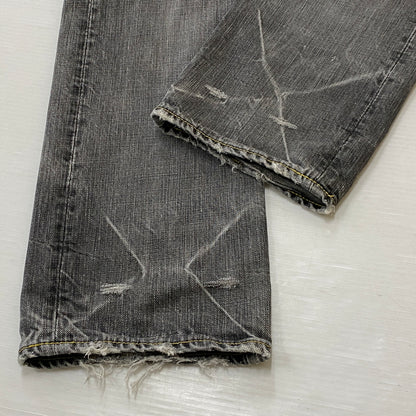 【現状渡し品】【メンズ】 HYSTERIC GLAMOUR ヒステリック グラマー STUDS DENIM スタッズ デニム ボトムス ジーンズ 151-260821-sa -11-tei サイズ：30 カラー：グレー 万代Net店
