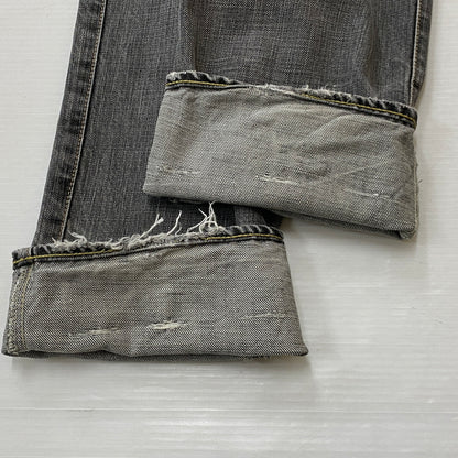 【現状渡し品】【メンズ】 HYSTERIC GLAMOUR ヒステリック グラマー STUDS DENIM スタッズ デニム ボトムス ジーンズ 151-260821-sa -11-tei サイズ：30 カラー：グレー 万代Net店