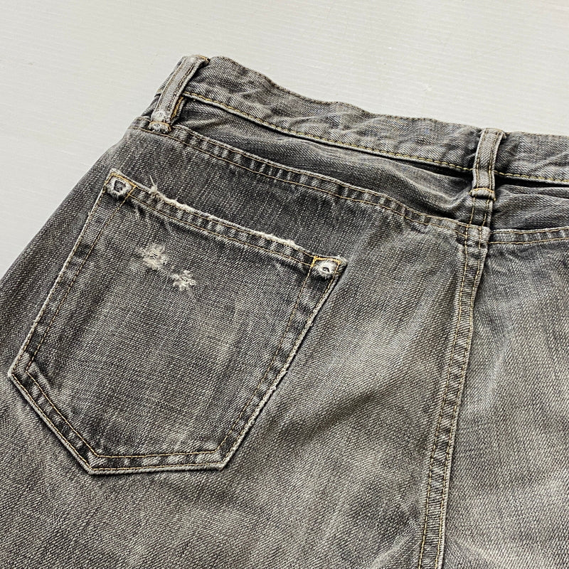 【現状渡し品】【メンズ】 HYSTERIC GLAMOUR ヒステリック グラマー STUDS DENIM スタッズ デニム ボトムス ジーンズ 151-260821-sa -11-tei サイズ：30 カラー：グレー 万代Net店