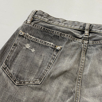 【現状渡し品】【メンズ】 HYSTERIC GLAMOUR ヒステリック グラマー STUDS DENIM スタッズ デニム ボトムス ジーンズ 151-260821-sa -11-tei サイズ：30 カラー：グレー 万代Net店