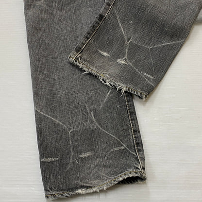 【現状渡し品】【メンズ】 HYSTERIC GLAMOUR ヒステリック グラマー STUDS DENIM スタッズ デニム ボトムス ジーンズ 151-260821-sa -11-tei サイズ：30 カラー：グレー 万代Net店