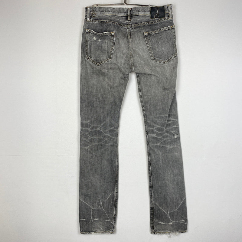 【現状渡し品】【メンズ】 HYSTERIC GLAMOUR ヒステリック グラマー STUDS DENIM スタッズ デニム ボトムス ジーンズ 151-260821-sa -11-tei サイズ：30 カラー：グレー 万代Net店