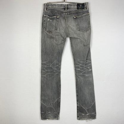【現状渡し品】【メンズ】 HYSTERIC GLAMOUR ヒステリック グラマー STUDS DENIM スタッズ デニム ボトムス ジーンズ 151-260821-sa -11-tei サイズ：30 カラー：グレー 万代Net店