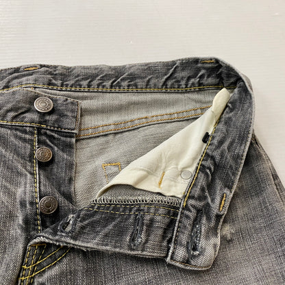 【現状渡し品】【メンズ】 HYSTERIC GLAMOUR ヒステリック グラマー STUDS DENIM スタッズ デニム ボトムス ジーンズ 151-260821-sa -11-tei サイズ：30 カラー：グレー 万代Net店