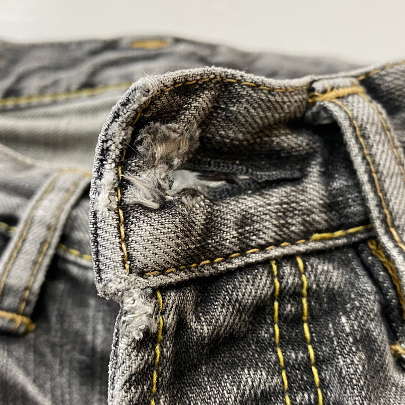 【現状渡し品】【メンズ】 HYSTERIC GLAMOUR ヒステリック グラマー STUDS DENIM スタッズ デニム ボトムス ジーンズ 151-260821-sa -11-tei サイズ：30 カラー：グレー 万代Net店
