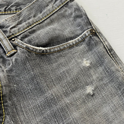 【現状渡し品】【メンズ】 HYSTERIC GLAMOUR ヒステリック グラマー STUDS DENIM スタッズ デニム ボトムス ジーンズ 151-260821-sa -11-tei サイズ：30 カラー：グレー 万代Net店