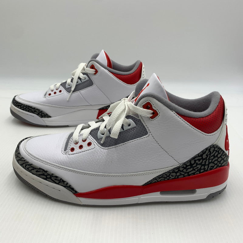 【中古品】【メンズ】 NIKE ナイキ AIR JORDAN 3 RETRO OG FIRE RED 2022 DN3707-160 エアジョーダン3 レトロ スニーカー 靴 シューズ 160-260823-ko-13-teih サイズ：28cm カラー：ホワイトレッド 万代Net店