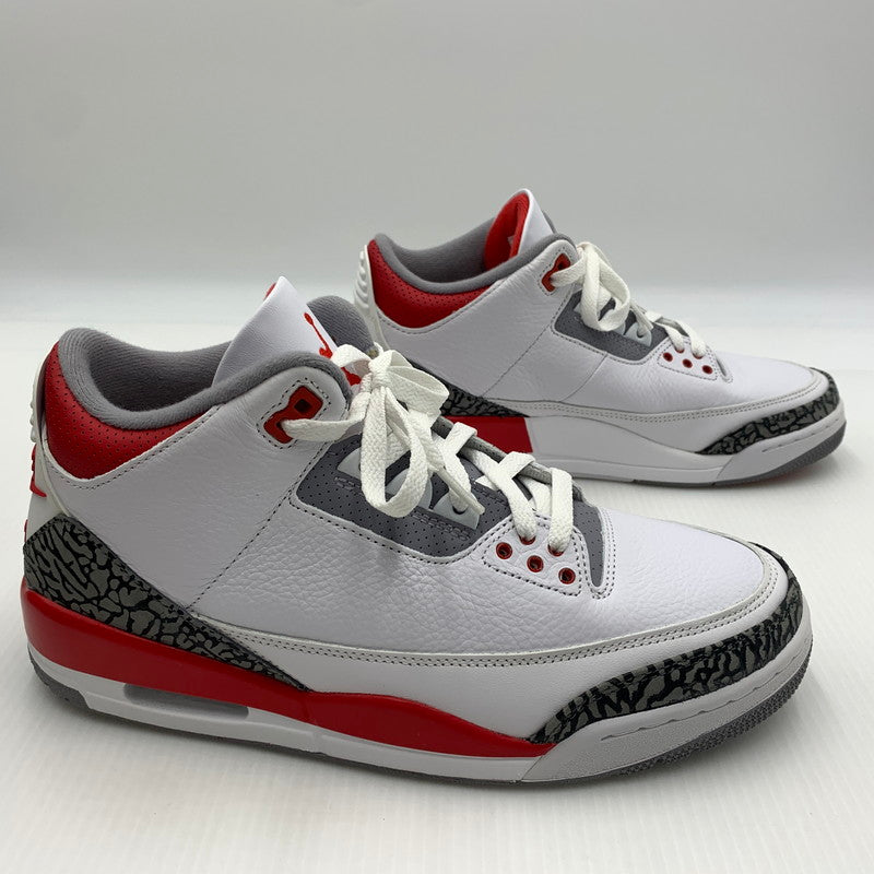 【中古品】【メンズ】 NIKE ナイキ AIR JORDAN 3 RETRO OG FIRE RED 2022 DN3707-160 エアジョーダン3 レトロ スニーカー 靴 シューズ 160-260823-ko-13-teih サイズ：28cm カラー：ホワイトレッド 万代Net店