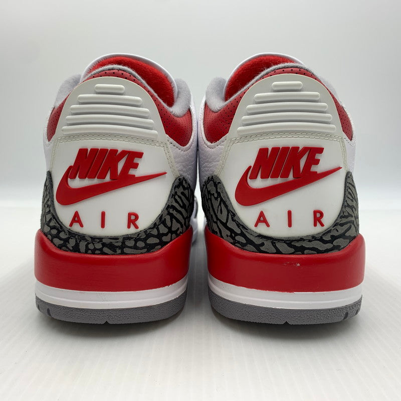 【中古品】【メンズ】 NIKE ナイキ AIR JORDAN 3 RETRO OG FIRE RED 2022 DN3707-160 エアジョーダン3 レトロ スニーカー 靴 シューズ 160-260823-ko-13-teih サイズ：28cm カラー：ホワイトレッド 万代Net店